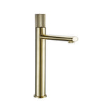 Modern Knurled Handle Bathroom Sink Faucet in Matte Black and Rose Gold Finish