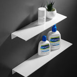 DuoMount Aluminum Wall Shelf Organizer – Modern Black/White Floating Storage Rack for Bathroom, Kitchen & Bedroom