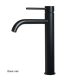 RoseElevate LuxeTall – Brushed Rose Gold High Arc Bathroom Faucet | Modern Single-Handle Vessel Sink Mixer
