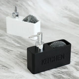 CleanEase 2-in-1 Kitchen Soap Dispenser with Sponge Holder – Modern Countertop Organizer