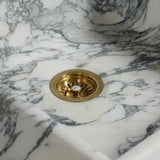HeritageSeal Solid Brass Kitchen Sink Stopper – Antique Bronze Luxury Drain Plug (3.5” Universal Fit)