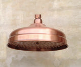 VintageRain Round Antique Red Copper Rain Shower Head – Luxurious Solid Brass Bathroom Upgrade