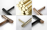 Modern Knurled Handle Bathroom Sink Faucet in Matte Black and Rose Gold Finish
