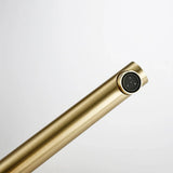 GoldKnurl One Luxe 360 – Brushed Gold Bathroom Faucet with 360° Swivel Spout | Solid Brass Single-Handle Vanity Sink Mixer