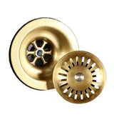 HeritageSeal Solid Brass Kitchen Sink Stopper – Antique Bronze Luxury Drain Plug (3.5” Universal Fit)