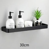 AlumaNest Matte Black Aluminum Corner Shower Shelf – Drill-Free 3-Tier Bathroom & Kitchen Wall Organizer