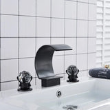 Aurevista Heritage 3-Hole Bathroom Faucet – Dual Handle Widespread Sink faucet in Solid Brass (Gold, Chrome, Brushed Nickel, Oil-Rubbed Bronze)
