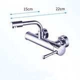 AquaTurn Wall-Mount Faucet – 360° Swivel Kitchen Mixer with Hot & Cold Water Control