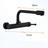 AquaTurn Wall-Mount Faucet – 360° Swivel Kitchen Mixer with Hot & Cold Water Control