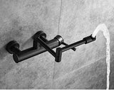 AquaTurn Wall-Mount Faucet – 360° Swivel Kitchen Mixer with Hot & Cold Water Control