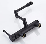 AquaTurn Wall-Mount Faucet – 360° Swivel Kitchen Mixer with Hot & Cold Water Control