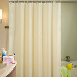AquaPure EcoShield Waterproof PEVA Shower Curtain – Mold-Resistant, PVC-Free, Heavy-Duty Beige Bath Curtain with Hooks Included