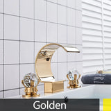Aurevista Heritage 3-Hole Bathroom Faucet – Dual Handle Widespread Sink faucet in Solid Brass (Gold, Chrome, Brushed Nickel, Oil-Rubbed Bronze)