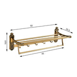 FlexFold Wall-Mounted Towel Rack – Foldable Aluminum Space-Saving Bar (20–24 Inches)