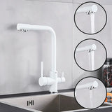 AquaPure 2-in-1 Filter Kitchen Faucet – Single Handle Mixer with Separate Filter Spout | Chrome & Matte Black