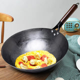 ForgePro – Hand-Forged Pure Iron Wok with Wooden Handle