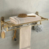 FlexFold Wall-Mounted Towel Rack – Foldable Aluminum Space-Saving Bar (20–24 Inches)