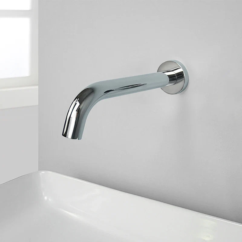 Wall-Mounted Sink Spout in Solid Brass – Modern Replacement Outlet in Multiple Length Options