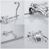 Elkstone Bronze Kitchen Faucet – Dual Handle Mixer with Hot & Cold Water Control