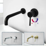 Wall-Mounted Sink Spout in Solid Brass – Modern Replacement Outlet in Multiple Length Options