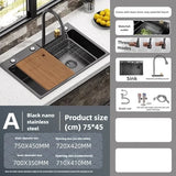 AquaPro Heavy-Duty Stainless Steel Kitchen Sink – Single Bowl | Rectangular | Includes Faucet & Soap Dispenser
