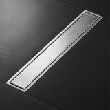 LuxDrain Invisible Gold Shower Floor Drain – 5.5-Inch 304 Stainless Steel Tile-In Drain with Odor Trap