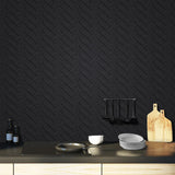 Herringbone Luxe – Peel & Stick Wall Tiles | 3D Effect, Waterproof & Modern