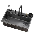 AquaPro Heavy-Duty Stainless Steel Kitchen Sink – Single Bowl | Rectangular | Includes Faucet & Soap Dispenser