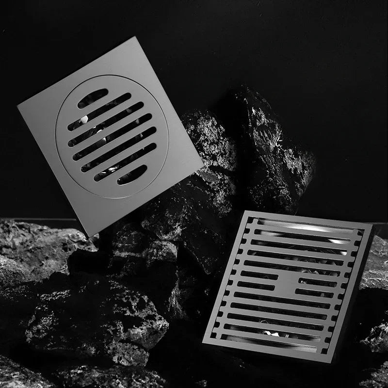 AquaShield Square Stainless Steel Floor Drain – Odor-Free Shower Drain for Modern Bathrooms
