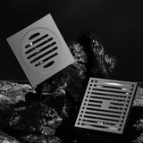 AquaShield Square Stainless Steel Floor Drain – Odor-Free Shower Drain for Modern Bathrooms