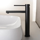 AUREVO Rose Gold Bathroom Faucet – Tall Single-Handle Basin Mixer with Hot & Cold Water