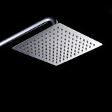 AquaLux SquareRain High-Pressure Ceiling Rain Shower – Stainless Steel