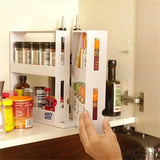 TurnEasy 2-Tier Rotating Organizer – Multifunctional Spice & Bathroom Storage Rack