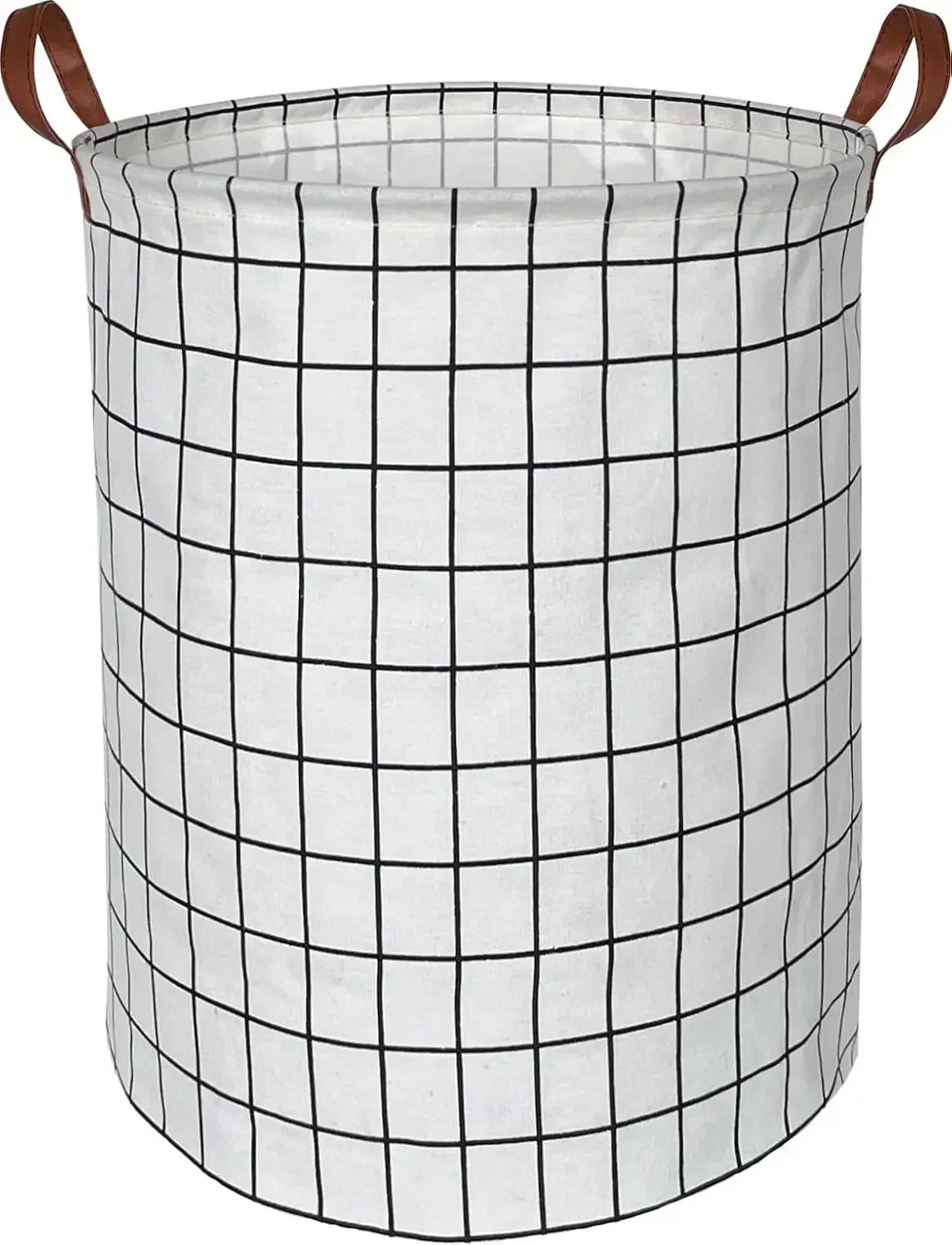 EcoStore Foldable Laundry Basket – Canvas & Linen Hamper with Handles and Drawstring Closure