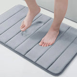 LuxSoft Memory Foam Bath Mat – Non-Slip  Water-Absorbent & Machine-Washable – Comfortable 3D Bathroom Rug
