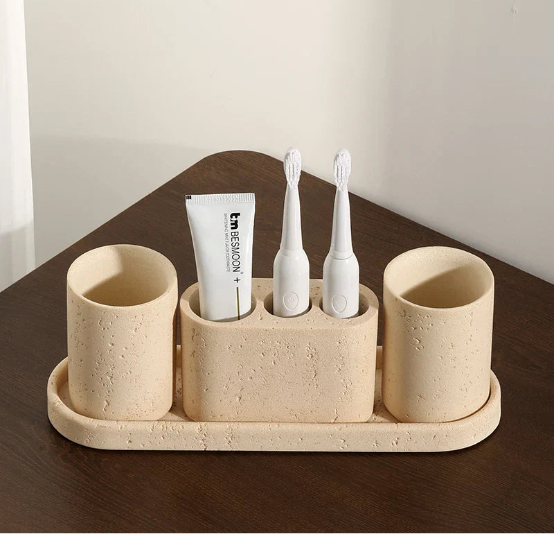 StoneAura Natural Sandstone & Stone Bathroom Accessory
