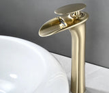 Modern White Waterfall Bathroom Sink Faucet – Single Handle Basin Mixer