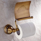 RetroRoll Black Antique Toilet Paper Holder – Vintage Forged Iron Design with Decorative Engraving | Classic Bathroom Accessory