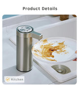 SmartSoap Automatic Soap Dispenser – Touchless Stainless Steel 304 for Kitchen & Bathroom