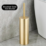 SteelGuard Pro Stainless Steel Toilet Brush & Holder Set – Rustproof Modern Bathroom Cleaning System with Hygienic Cup Design