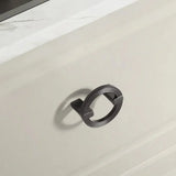 OrientArc Luxe Round Cabinet Pull – Modern Chinese Style Zinc Alloy Furniture Handle with Polished Electroplated Finish