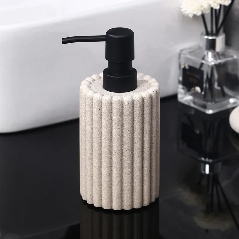 CeramiPure Studio Creative Ceramic Soap Dispenser – Elegant Bathroom Accessory for Home & Hotel