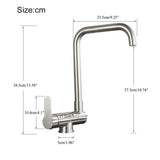 Foldable 360° Swivel Kitchen Faucet with Dual Spray Modes and Hot and Cold Mixer