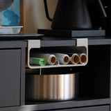FreshWrap Wall Mounted Kitchen Organizer – No Drill Cling Film & Foil Holder | Storage Shelf with Drawer | Space Saving Rack