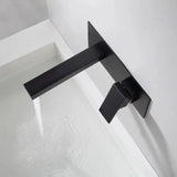 Matte Black Wall Mounted Brass Basin Faucet – Mirror Finish Square Sink Mixer Tap | Hot & Cold | Modern Luxury Design