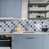 WallStyleX Self-Adhesive 3D Backsplash – Waterproof & Oil-Resistant Tile Stickers (9 x 9 in) for Kitchen & Bathroom