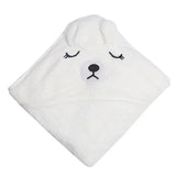 CuddleBear Hooded Baby Towel – Ultra-Soft Coral Fleece