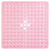 SafeStep Anti-Slip Shower Mat 21×21 in – PVC Safety Mat with Suction Cups & Quick-Dry Drain Holes