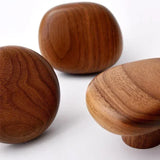 NordicPebble Solid Wood Wall Hooks – Scandinavian No-Drill Door & Coat Hooks