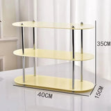 CrystalOrganize Acrylic Storage Rack – Double-Tier Cosmetic & Bathroom Organizer